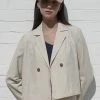 [JOORTI] SS 22 J922 Denim Double Blouse Jacket (beige)