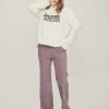 Best Sellers [LARTIGENT] Winter 21 BIG CORDUROY BOOTS CUT PANTS(PURPLE)