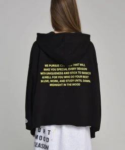 MIDNIGHTMOVE [MIDNIGHT MOVE] SS 22 Circle Hood (black) Best Sellers