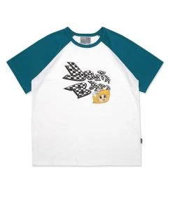[YOUTHBATH] Summer 22 Raglan Logo Short-sleeved T-shirt_EUGENE GREEN