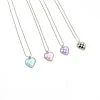 Best Sellers [WANDERING YOUTH] Seasonless Checkerboard Heart Necklace