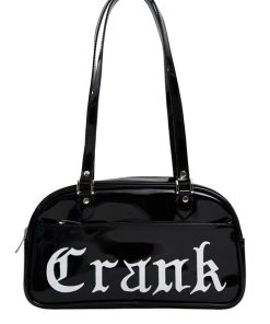 [CRANK] Seasonless ENAMEL SHOULDER BAG_BK Best Sellers
