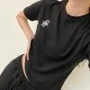 Best Sellers [DXOH] Seasonless STACK LOGO CROP BLACK