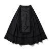 [BAQUEMIN] Seasonless APRON-PYESEUL SKIRT (BLACK)