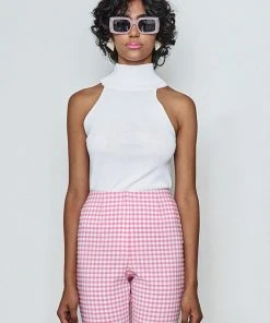 [MAKEATOAST] SS 22 HALTER NECK SLEEVELESS KNIT