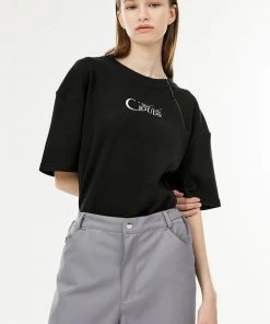 [ANOTHER YOUTH] Summer 22 Zipper Waffle T - Black Best Sellers