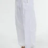 [GIMMETHEYOUNG] SS 22 COATING COTTON TUCK PANTS / WHITE