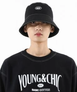 [BASICCOTTON] Seasonless BCN Bucket Hat - BLACK Best Sellers