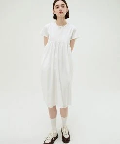 [GOCORI] Summer 22 CITY GARDENER WHITE DRESS