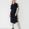 UNORMAL [UNUSUALNORMAL] SS 22 LOY WRAP DRESS _ BLACK Best Sellers