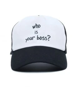 [MADMARS] SS 22 Boss Name D.I.Y Cap Black&white Best Sellers