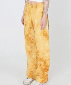 [SSERPE] SS 22 Tie-Dye Nylon Wide & Jogger Pants Yellow