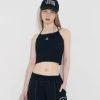 UNORMAL [UNUSUALNORMAL] SS 22 2WAY HALTER KNIT_BLACK Best Sellers