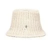 [HIGH SCHOOL DISCO] Seasonless Badge Summer Knit Bucket Hat Ivory Best Sellers