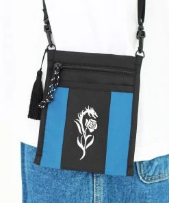 Best Sellers [FASTLE] SS 22 Flower Dragon Logo Sacoche Bag Blue