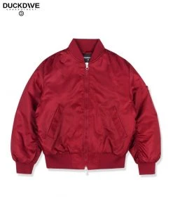Best Sellers [DUCKDIVE] Seasonless RGL 2way MA-1 Flight Jacket LIGHT BURGUNDY
