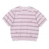 [ROCCI ROCCI] Summer 22 Stripe Floral Embroidery Knit Top (LAVENDER) Best Sellers