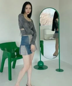 Best Sellers [POPSIZ] SS 22 Dusty Ruched Cutout Tshirt