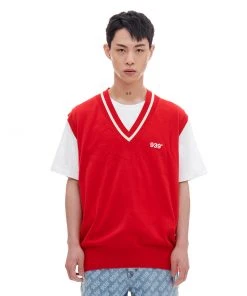 [ARCHIVEBOLD] SS 22 LIGHT KNIT VEST (RED)