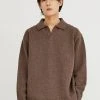 [CRUMP] SS 22 Cable Pintuck Wool Collar Knitwear (CT0344)