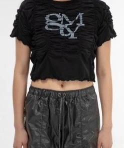 [GIMMETHEYOUNG] SS 22 SHIRRING T-SHIRTS_22SS / BLACK