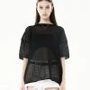 Best Sellers [LARTIGENT] Summer 22 NET KNIT(BLACK)