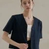 [JOORTI] SS 22 J982 Linen Short Jacket (navy) Best Sellers