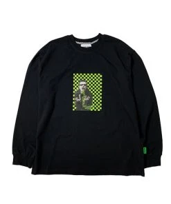 SK8ERROCK [SK8ER ROCK] FW 21 BLECH LONG SLEEVE T-SHIRT BLACK Best Sellers