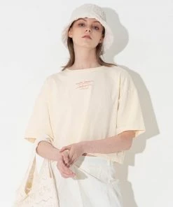 UNORMAL [UNUSUALNORMAL] SS 22 GARMENT T-SHIRT _ CREAM