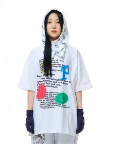 Best Sellers [FEVERTIME] SS 22 Spray Graphic Short-sleeved T-shirt White