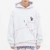 [BAD IN BAD] SS 22 DIAGONAL BIB LOGO HOOD_LIGHT GREY