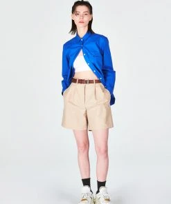 Best Sellers [RANDELL] SS 22 BASIC SHORT PANT, DARK GREY & BEIGE