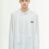 [KEYPU] SS 22 HOOD SCARF SHIRT WHITE
