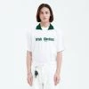 [LA MER MA MAISON] Summer 22 ADD COLLAR HALF-T GREEN Best Sellers