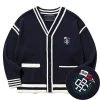 [ROMANTIC CROWN] FW 21 PREPPY KNIT CARDIGAN_NAVY