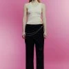 Best Sellers [PARKSSY] SS 22 Low-rise Wrap Flared Ring Pants _ Black