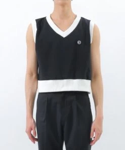 [BASICCOTTON] SS 22 Mix Vest - BLACK Best Sellers