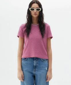 Best Sellers [LARTIGENT] SS 22 TERRY T-SHIRT(PINK)