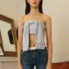 Best Sellers [NANA CREW] SS 22 SHIRT SLEEVE BUSTIER - BLUE STRIPE