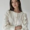 [JOORTI] SS 22 J912 Laced Round Blouse (ivory) Best Sellers