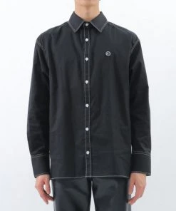 [BASICCOTTON] SS 22 Stitch Shirt - BLACK Best Sellers