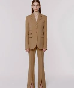 Best Sellers [MINASONG] SS 22 SIGNATURE OVER SLIT BLAZER 02 - DESERT