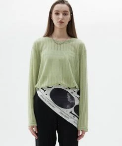 [LARTIGENT] SS 22 DAMAGE T-SHIRT (GREEN)