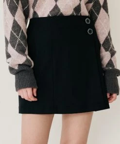 [ROCCI ROCCI] SS 22 Pleats Wrap Skirt [BLACK] Best Sellers