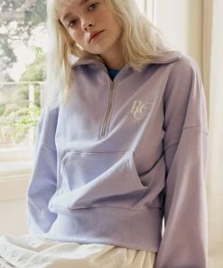 [ROCCI ROCCI] Summer 22 RCC Half Zipup Sweatshirt (LAVENDER)