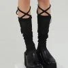 [UGLY SHADOW] FW 21 LACE LONG SOCKS(BLACK)