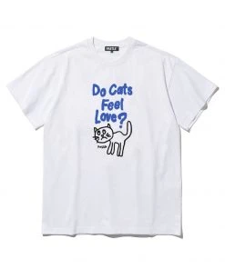 [FASTLE] SS 22 Do Cats Feel Love Tee White Best Sellers