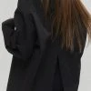 [KAGAMIL] Seasonless OVERSIZE BACK INCISION SHIRT BLACK
