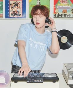 [ALMOSTBLUE] Summer 22 ALMOSTBLUE SOUND LOGO T-SHIRT - LIGHT BLUE