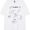 Best Sellers [FLAREUP] SS 22 Timetable Drawing Short Sleeve - White (FU-194)
